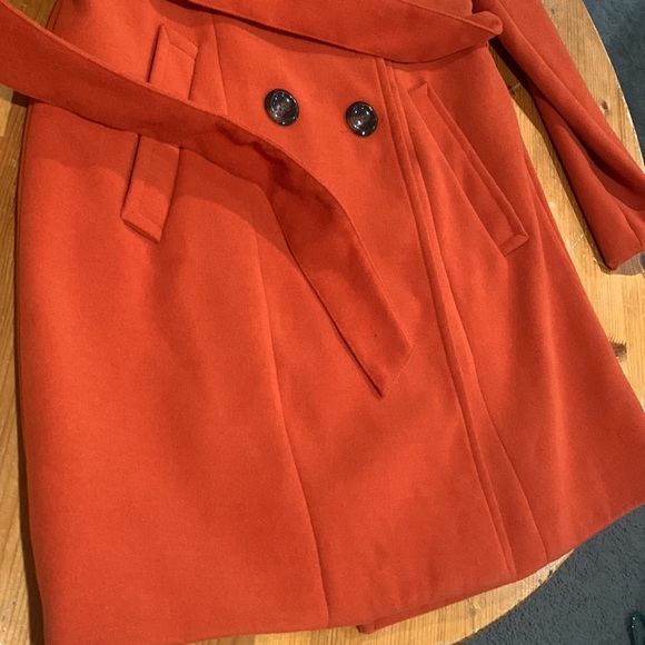 Forever 21 - NWOT Women’s Orange Peacoat - Size Medium - Picture 3 of 6